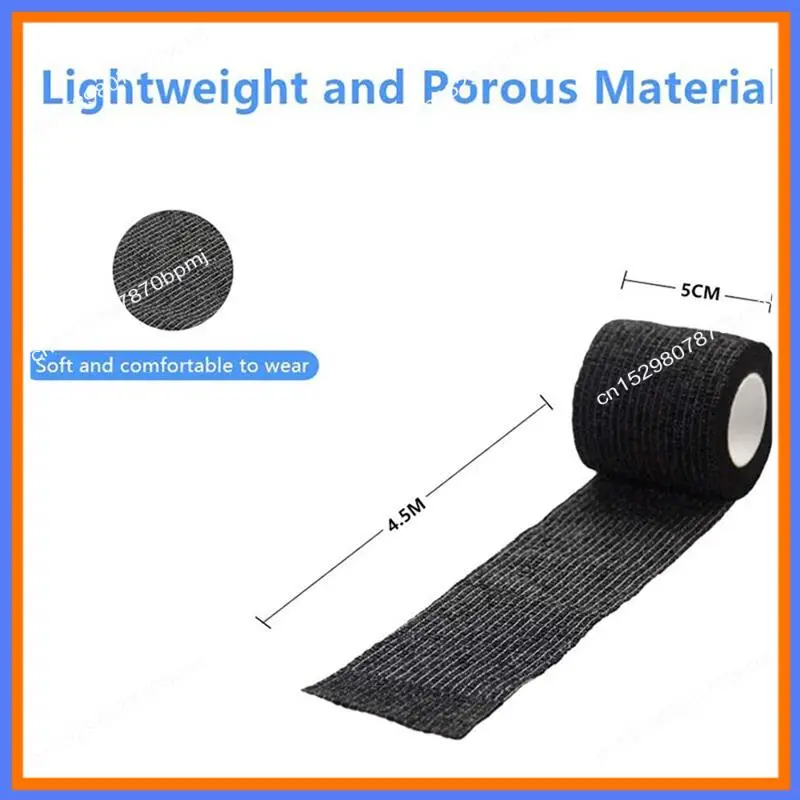 BAAE 6 ชิ้น Self - Adhering ผ้าพันแผลยึดผ้าพันแผลสัตว์ผ้าพันแผลมือฉีกขาดกันน้ําผ้าพันแผลยืดหยุ่นสําหรับสัตว์เลี้ยง 5 ซม. X 4.5 M