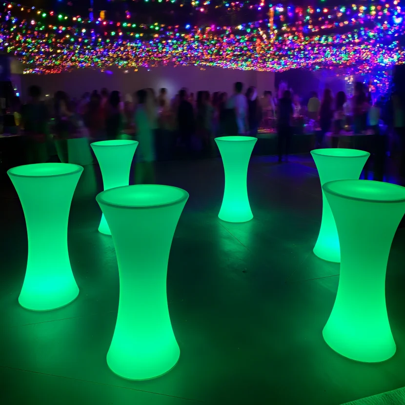 Wholesale Light Portable Outdoor Bar Table 16 Color Changing Led Lighting Bar Nightclub Bar Table