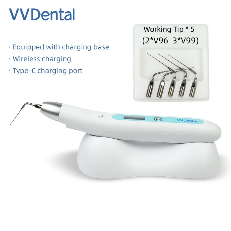 VV Dental Ultrasonic Endodontic Irrigator Endo Activator  With LED Chargeable for Root Canal Cleaning Treatment Dental Instrumen