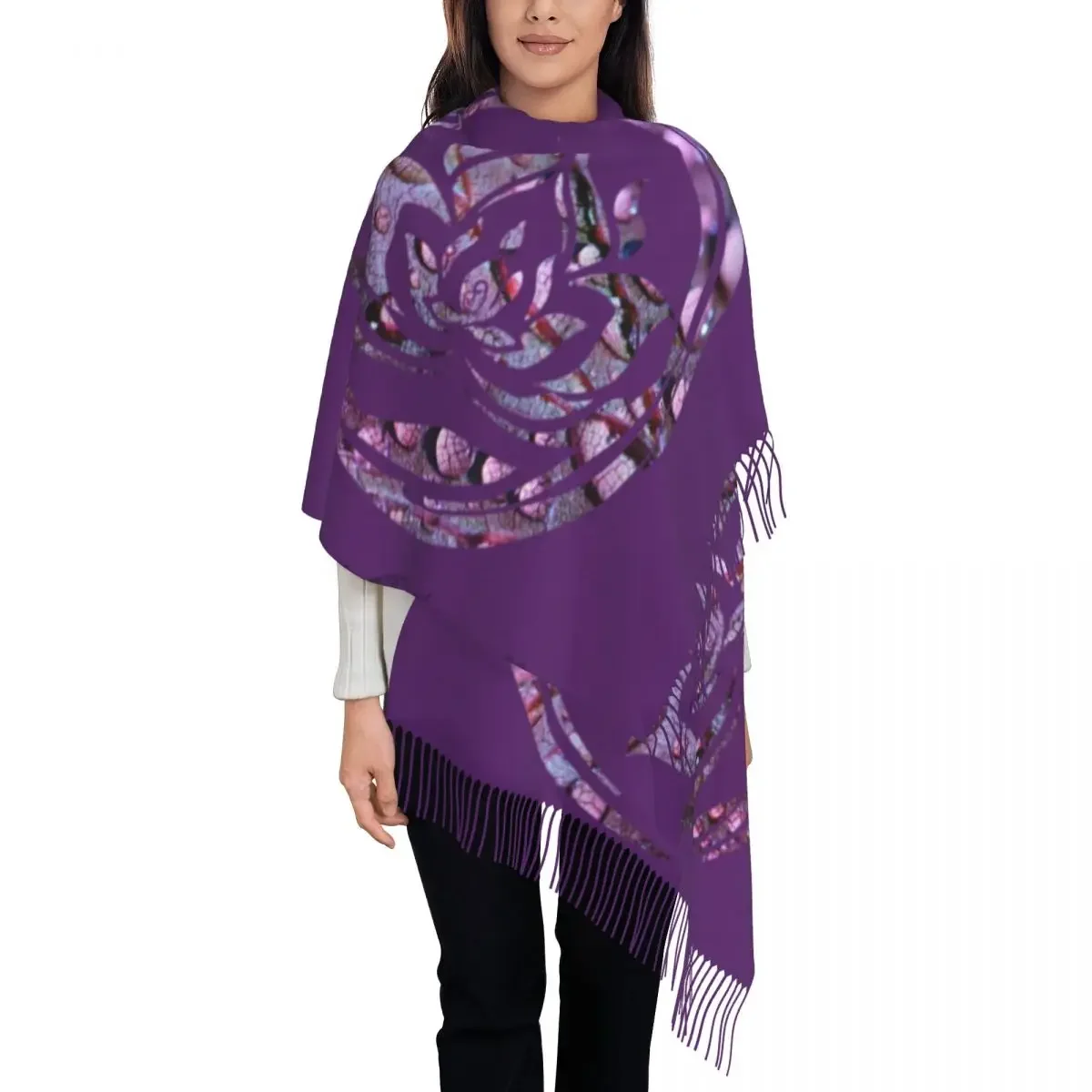 Attempt The Impossible Scarf Popular Logo Warm Soft Shawls and Wrap with Tassel Female Scarves Wraps Winter Graphic Bufanda