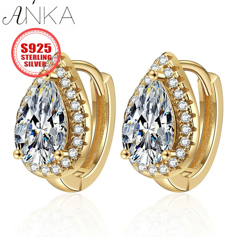 

925 Sterling Silver Earrings Water Drop Moissanite jewelry Earrings jewelry plata 925 silver 925 jewelry gold k