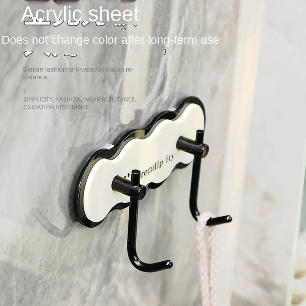 New Strong Load Bearing Capacity Washbasin Hook Suction Cup ABS Towel Hanger Grey Wall Mounted Bathroom