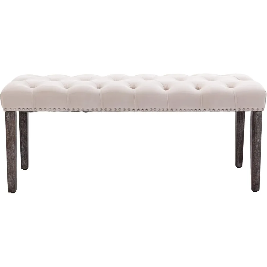 مقعد عثماني معنقدة من القطيفة مع تنجيد مخملي أنيق ومسند للقدمين ومقعد مميز لمدخل غرفة الطعام وغرفة المعيشة #5