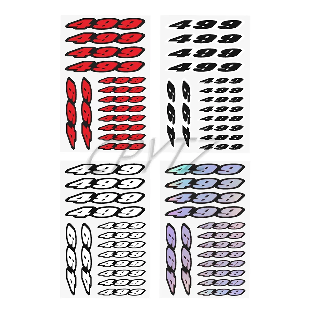 Motorcycle Stickers Number 499 Decals Fit For TC 499 TC499 Universal Motocross Graphics Logo Emblem Accessories Decals