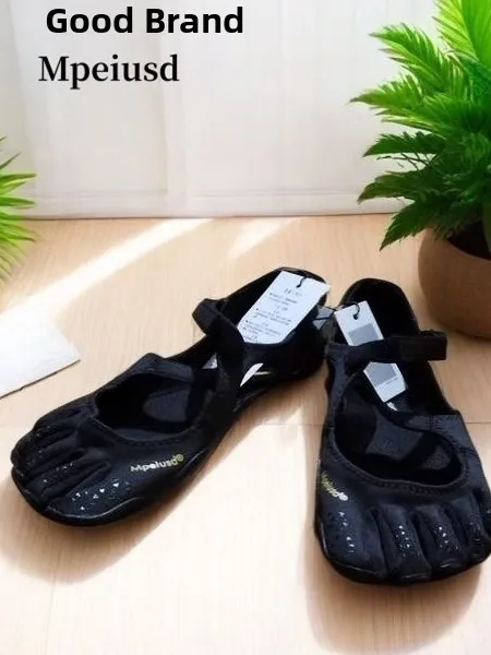 

Mpeiusd Ballet Flats Women's New Flat Sole Five-Finger Yoga Comfortable Soft Bottom Casual Fashion Single Shoes round Toe