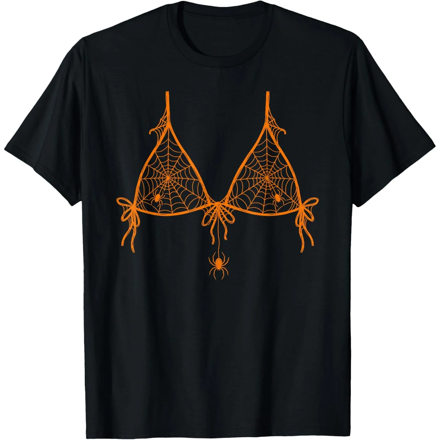 Spiderweb Web Bikini Halloween Costume Spooky Season Women T-Shirt