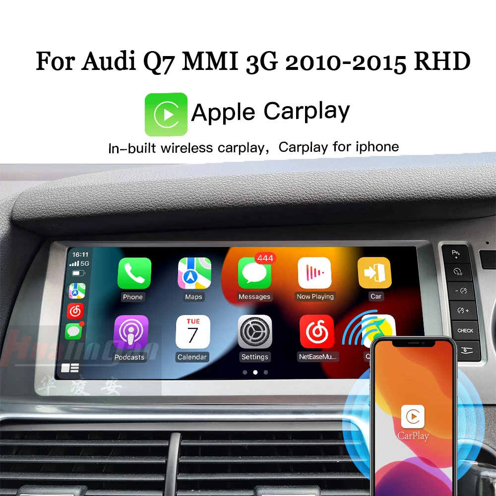 

Android 13 head unit 10.25inch for Audi Q7 2010-2015 RHD aftermarket stereo radio upgrade Apple CarPlay Android auto Bluetooth