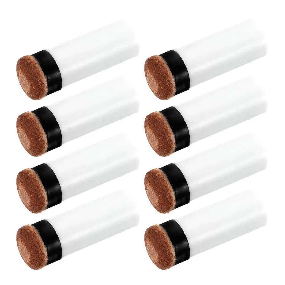 

8 Pcs Cue Tips for Pool Stick Billiard Cues Replacement Billiards Transparent Accessory Parts Kit