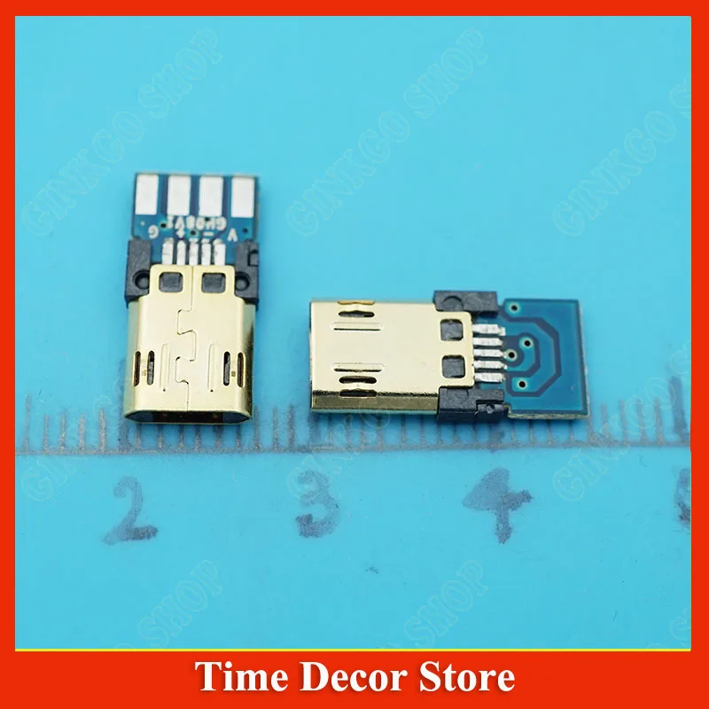 50pcs/lot Type C Micro USB Male Plug Micro USB Connector