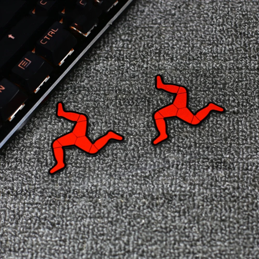 1Set Isle of TT Three Legs Waterproof Vinyl Stickers For Motorcycle Helmet Visor Car Styling Decor