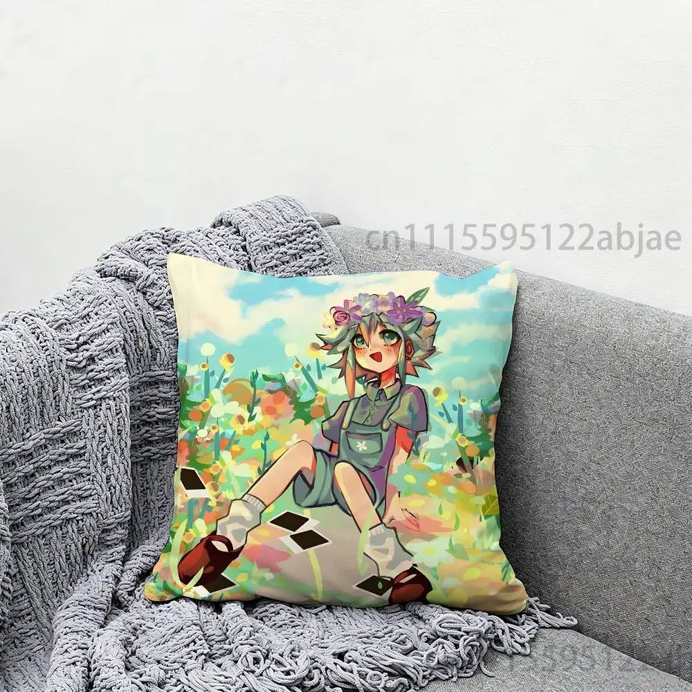 B-Basil from O-OMORI Throw Pillow Case 40x40cm Decoration DIY Square Chair Pillowcase Pad Cover