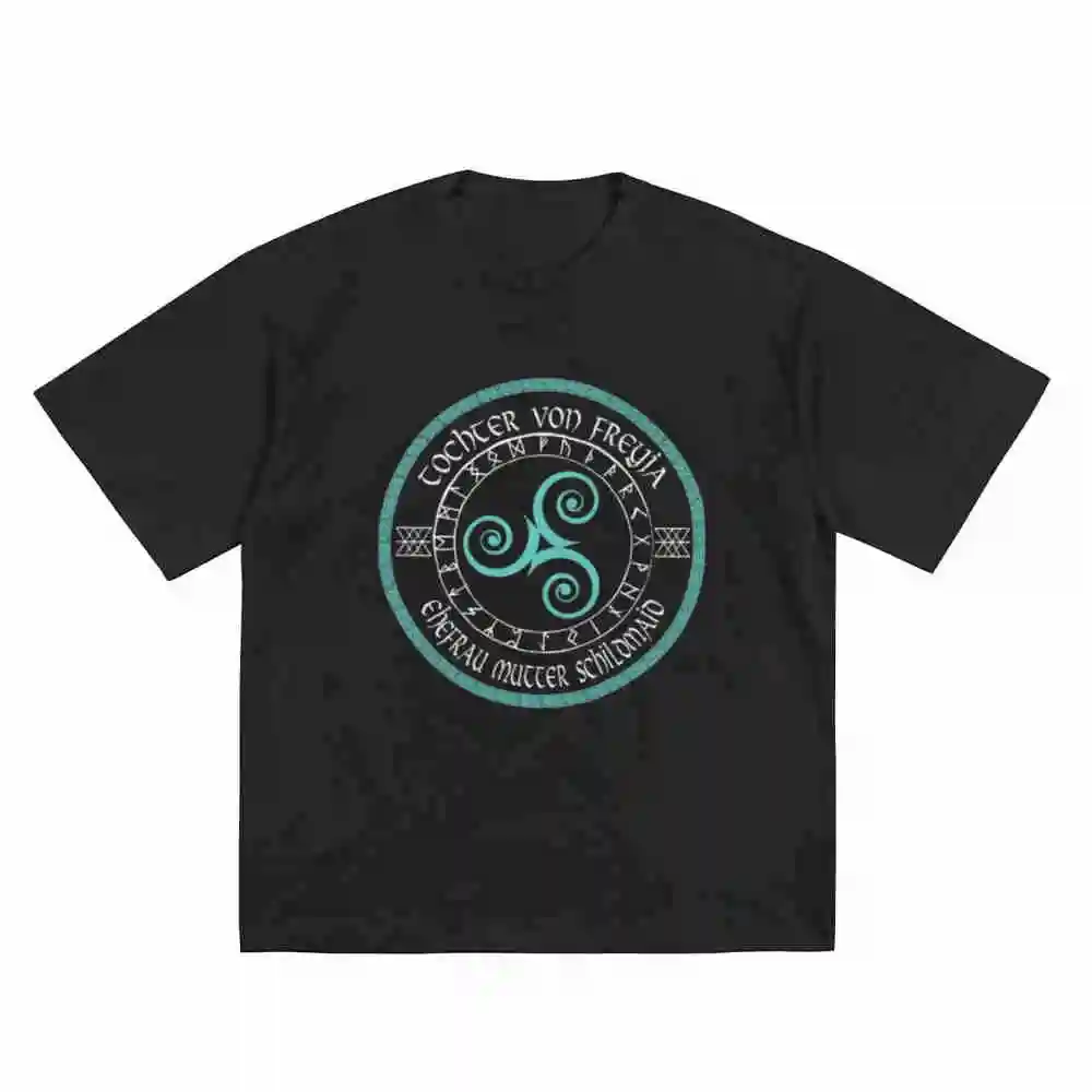 Daughter Of Freyja Honor The Goddess Within Nordic Viking Short Sleeve Tee 100% Cotton T-Shirt