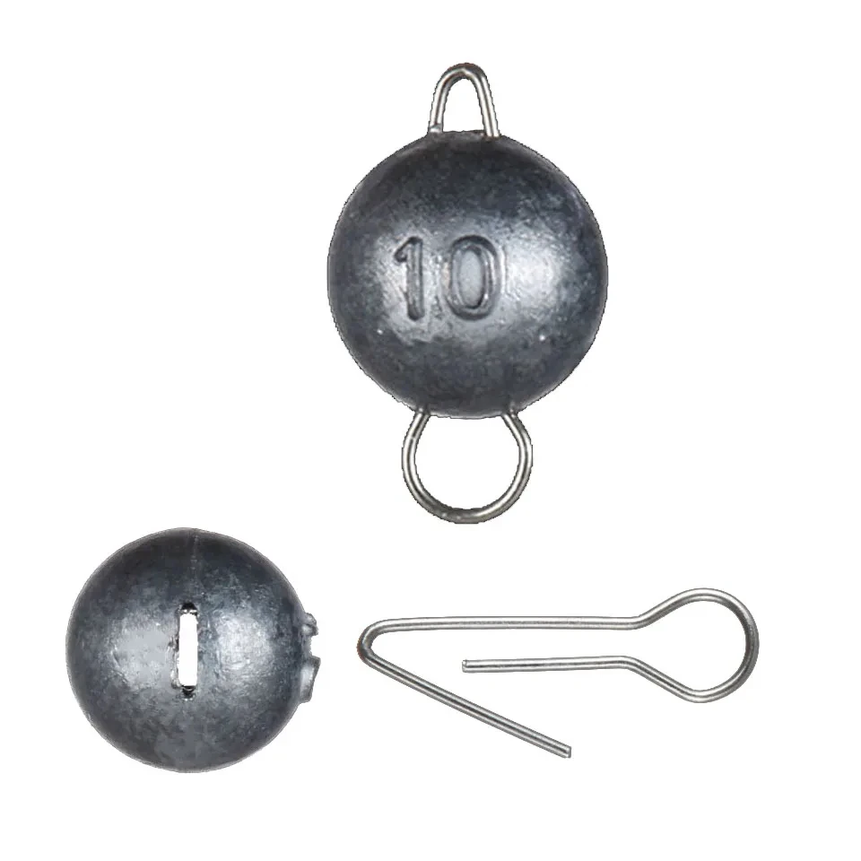 WALK FISH 5Pcs/lot 2g-21g Lead Hook Fishing Sinker Jig Head Quick Lead Insert Circular Counterweight Lead Pendant Accessory Bait