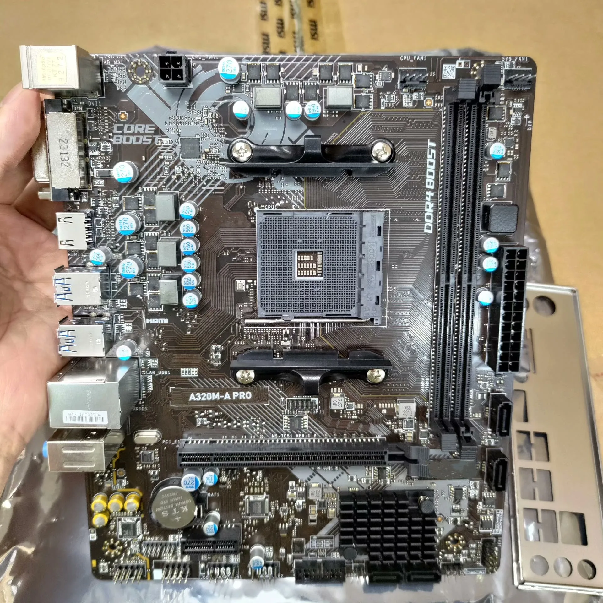 Scheda madre da gioco Micro ATX con presa A320M a PRO da 32 GB DDR4 AM4