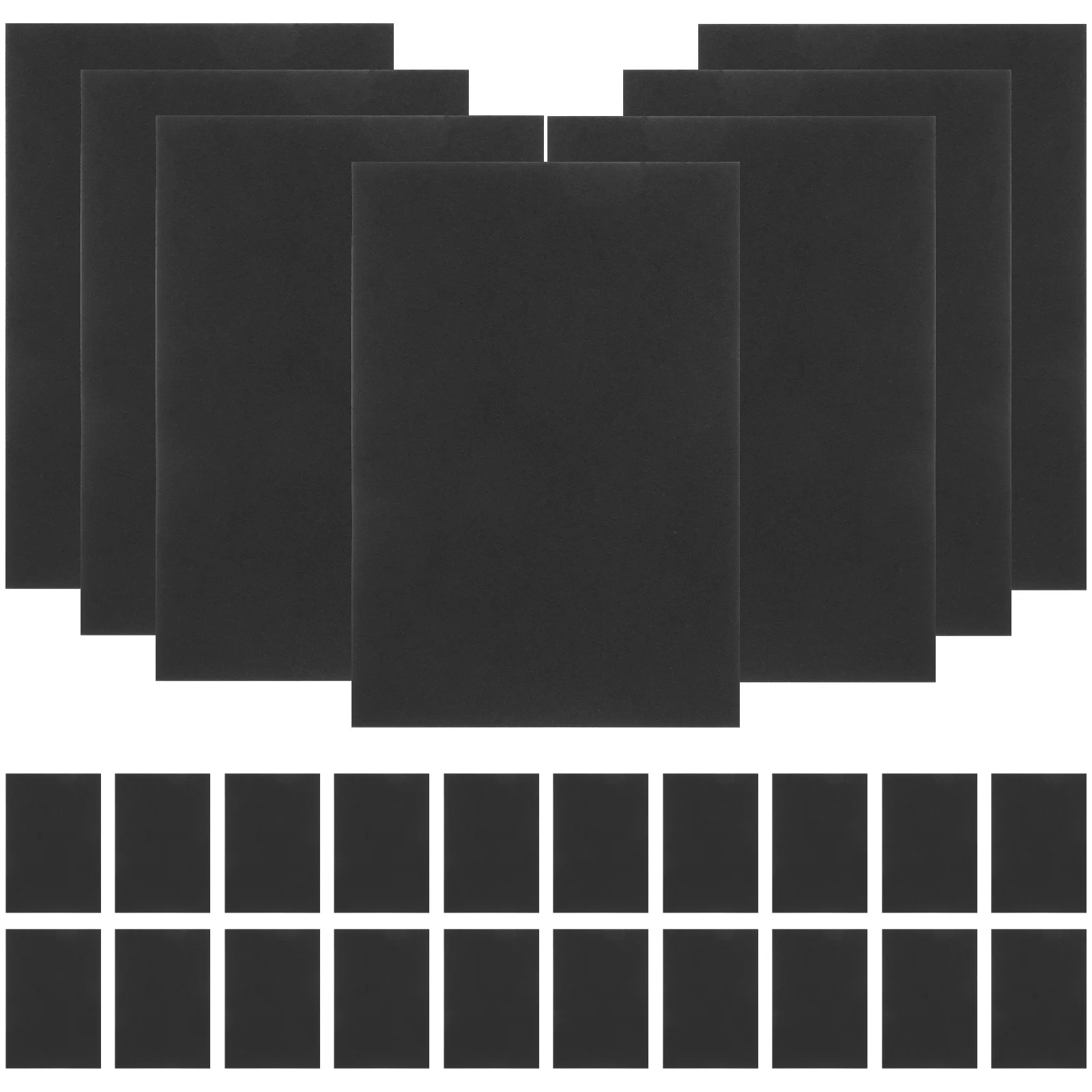 

100pcs Blank 100 Sheets Thickened Solid Color Paper Diy Note Cards For Writing Drawing Message Supplies Small Convenient