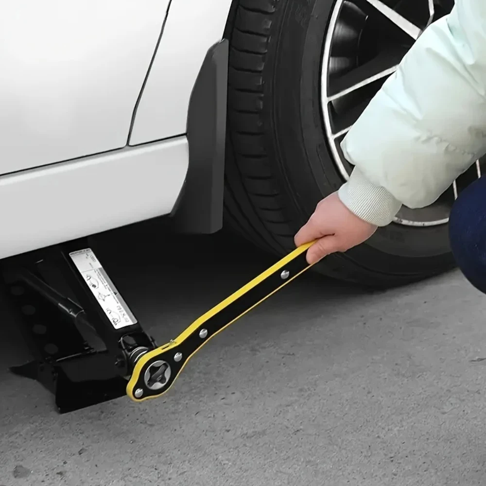 Car Labor-saving Wrench Tire Cross Hexagon Extended Joystick Jack Lifting Effortless Joystick 360 Degree Rotation Handle Tools image 2