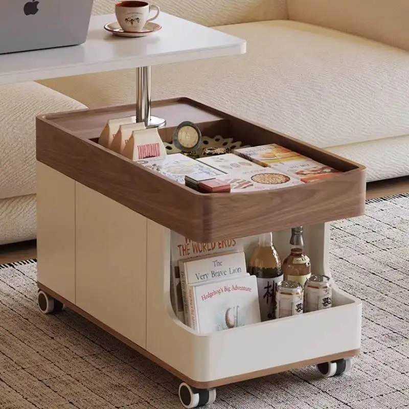 Modern Living Room Coffee Tables Multifunctional Space Saving Coffee Tables Lateral Vintage Storage Mesas De Centro Furniture