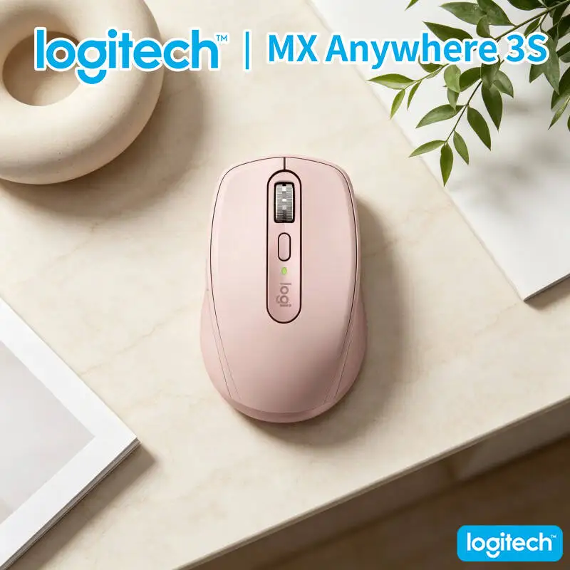 Precision Logitech MX Anywhere 3S - 8K DPI, MagSpeed Scroll, Silent Click, Travel-Friendly for Cross-City Retail Trip