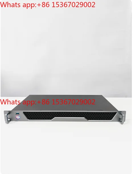 1U Industrial Control Chassis Short 250 Deep Aluminum Panel Itx Main Board 170 * 170 Firewall Monitoring Rack Server