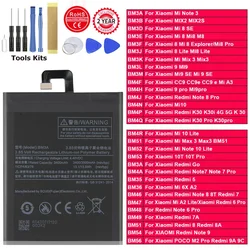 XDOU BM3E BM3J BM4H BM53 BN35 BN46 BM3L BM4Q Battery For Xiaomi Mi 2 5 6 8 3 Lite Pro 9 SE CC9 Redmi Note 6 7 8 9 Pro 6X A2