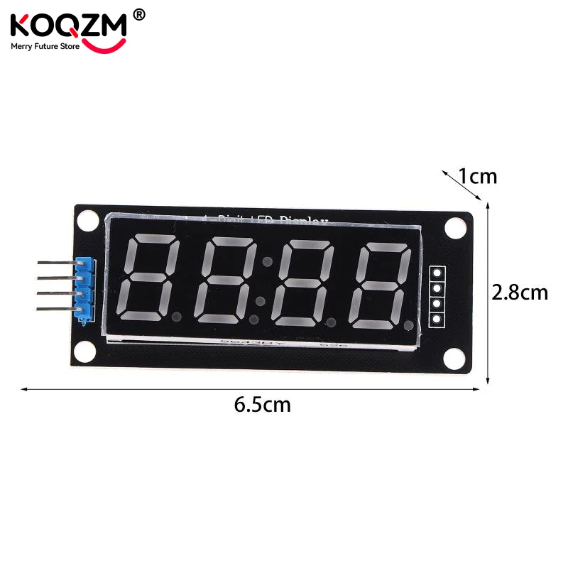 0.56inch 0.56" TM1637 4-Bits 7 Segments Digital Tube Clock Module Double Dots LED Display Screen Board forArduino Display Module