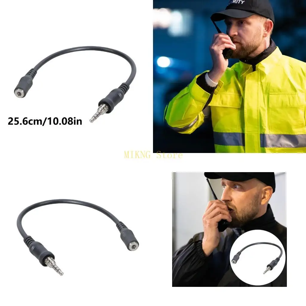 

Эффективный кабель-переходник для наушников 3,5 мм для VX6R VX7R VX-7R VX-6R VX-177 VX170 портативных трансиверов ABS металл