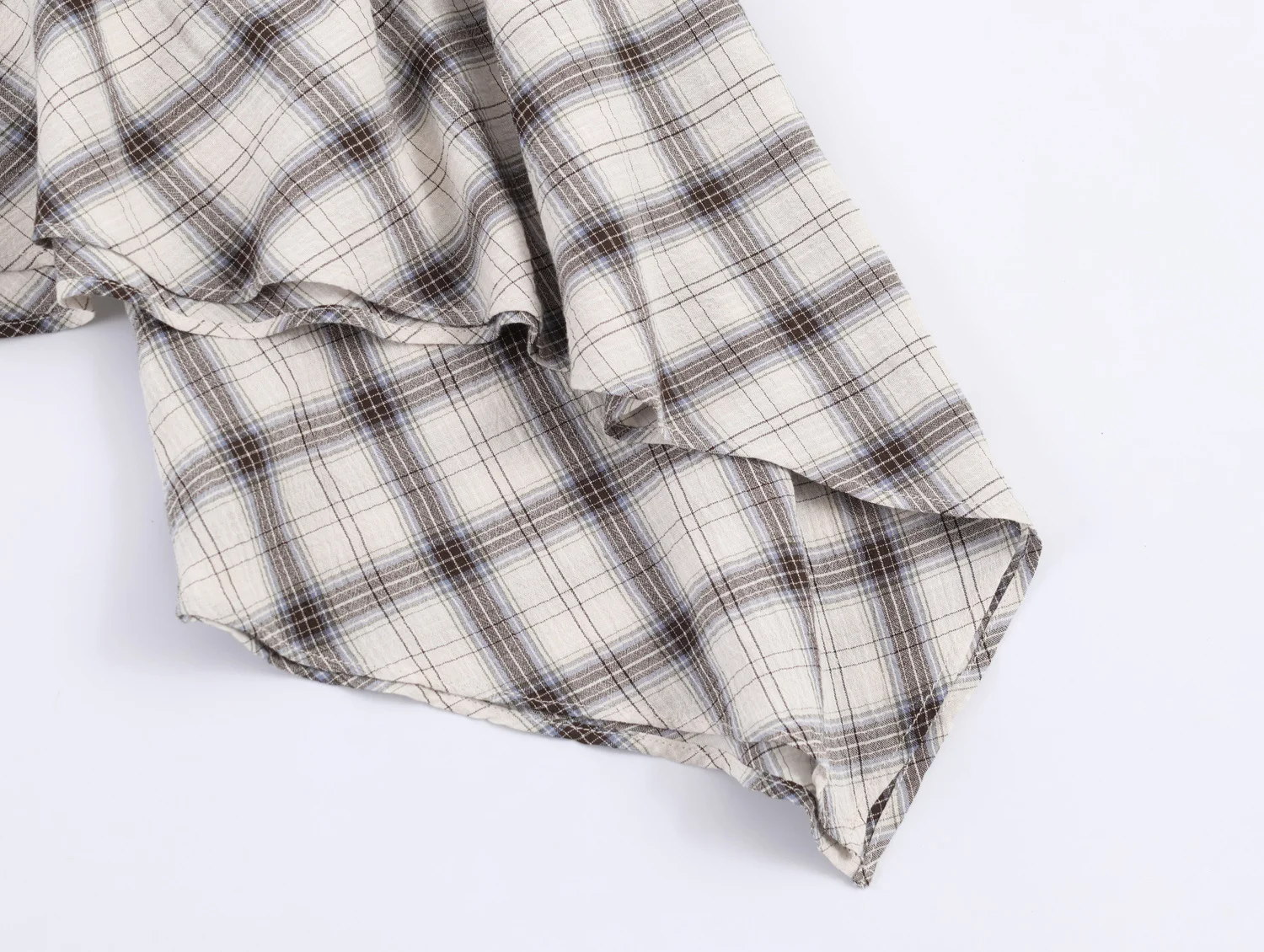 TFAFXY 2026 Frühling Neue Damen Schicke Elegante Karierte Asymmetrische A-Linien-Röcke für Frauen High Street Casual Urlaubsrock ﻿ Y2K – Detail 6