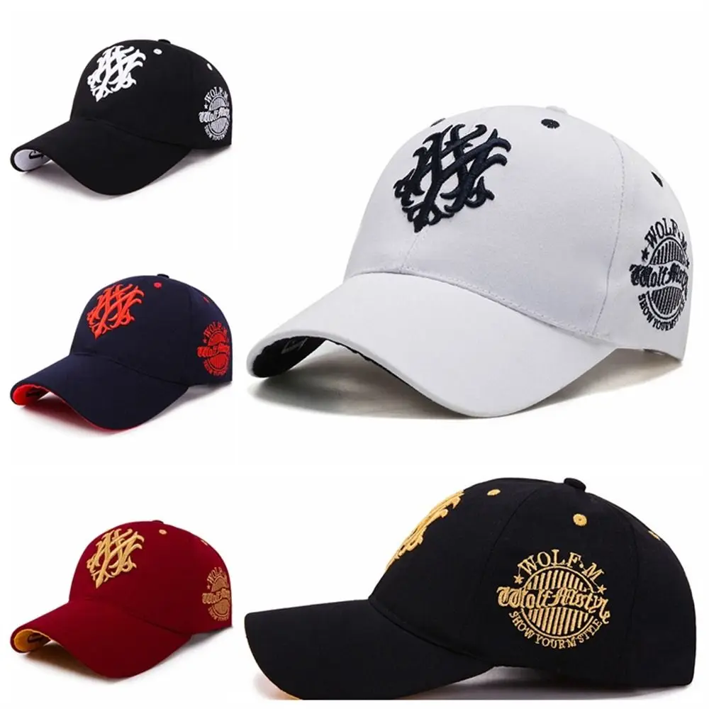 

Outdoor Sports Embroidered Totem Baseball Cap Adjustable Sun Shading Snapback Cap Cotton Casual Hip Hop Hat Dad Hats
