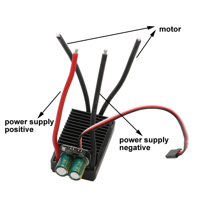 1 STKS 3 S-6 S 100A High Power Bidirectionele Geborsteld ESC Speed Controller 12-24 V 775 795 895 997 Motor Onderdelen voor RC Schaal Boot Auto