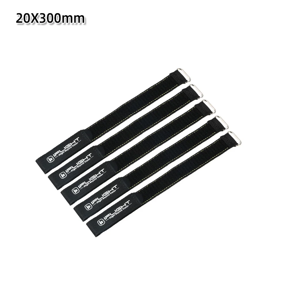 5 Stück 10X100mm / 10X130mm IFlight Magic Sticker Tape Nylon Lipo Akku-Gurtband Wiederverwendbarer Kabelbinder für FPV RC Akku