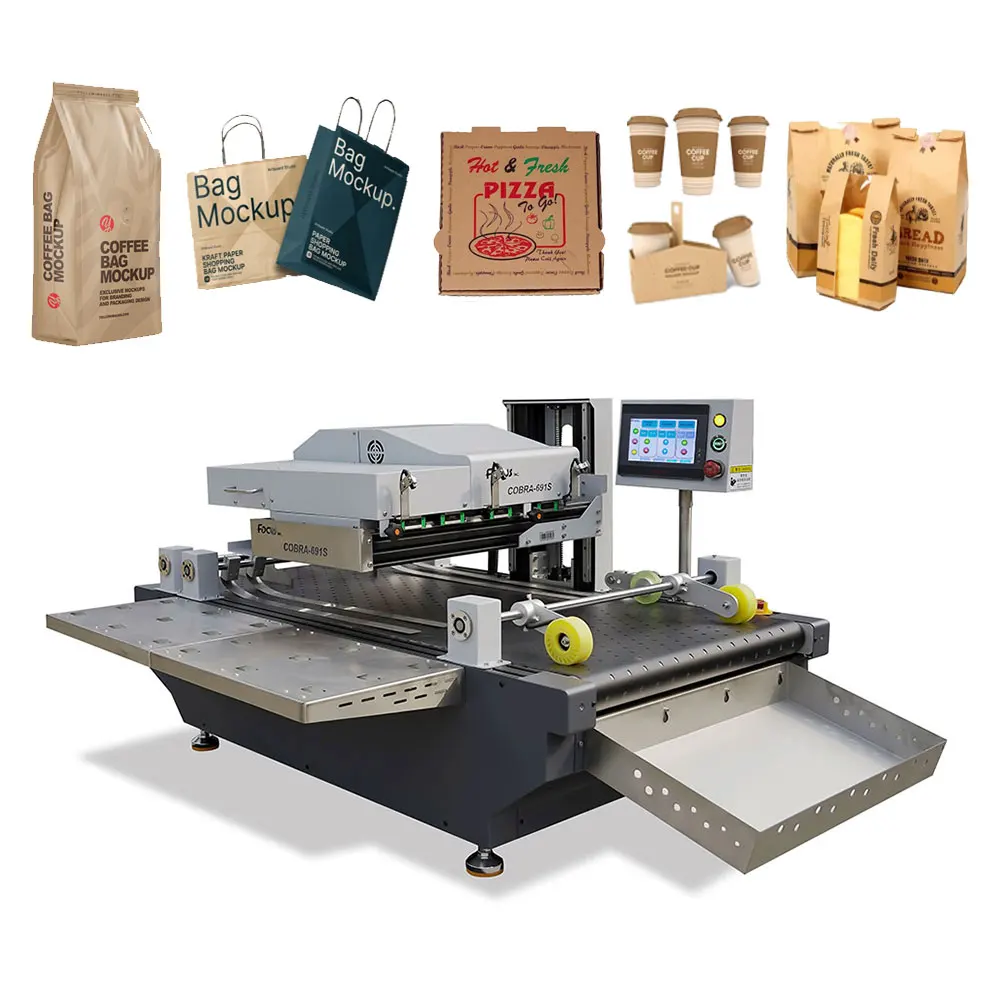 Fast Speed single pass printer cardboard carton non woven bag paper bag printing machine