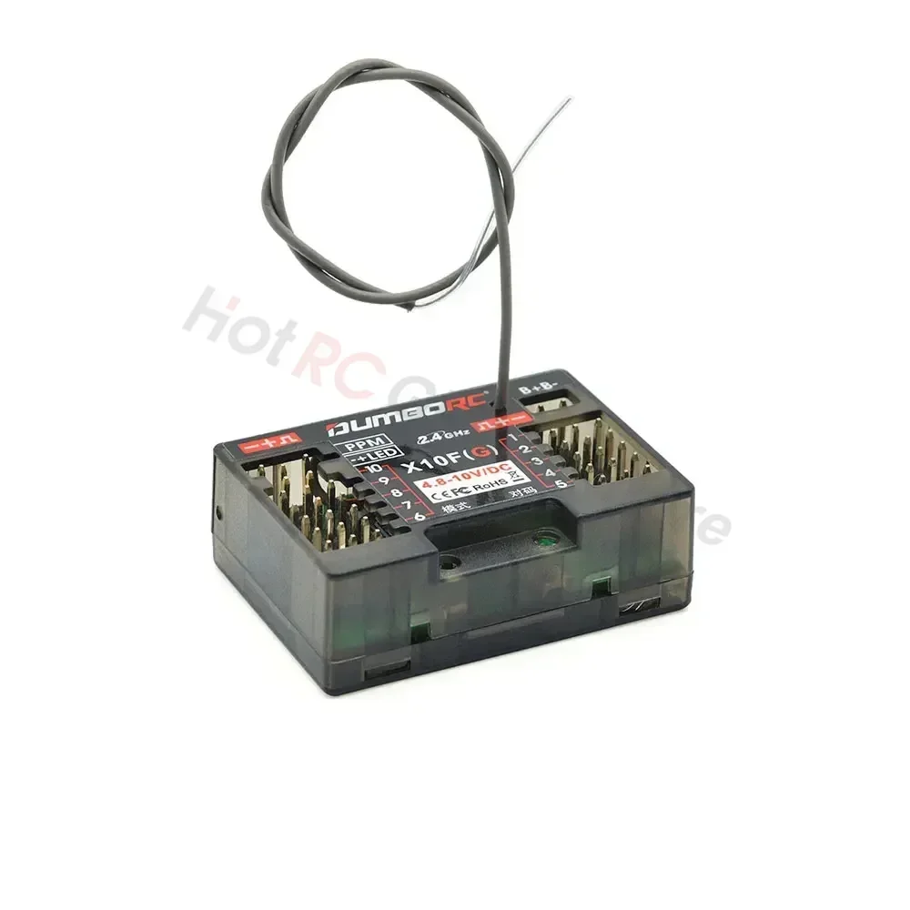 DUMBORC P6FG X10FG X6DC P4FMG MINI X10F 4CH 6CH 10CH Receiver 4.8-10V Voltage Return for DUMBORC Transmitter RC Car Boat Tank