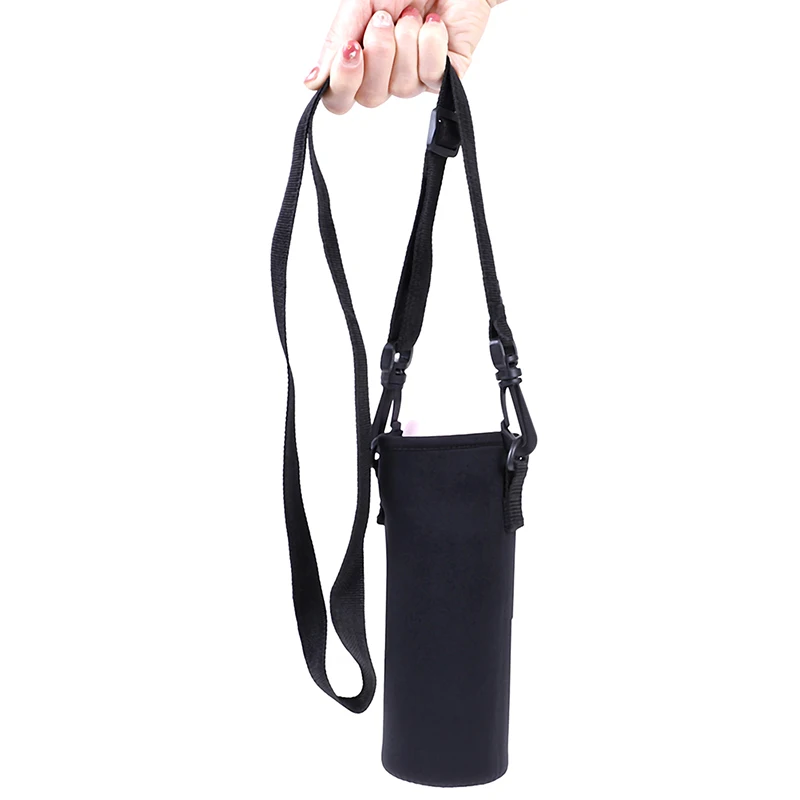 420ml-1500ml Water Bottle Carrier Insulated Cover Bag Holder Strap Travel Soft And Durable Attached With Detachable Strap