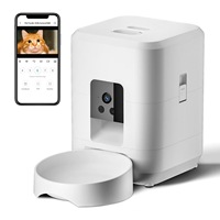 2L Wi-Fi Automatic Pet Feeder Cat Smart Pet Feeder & Camera Controlled feeder Dog & Cat Food Dispenser Remote App (No 5V 2A plug