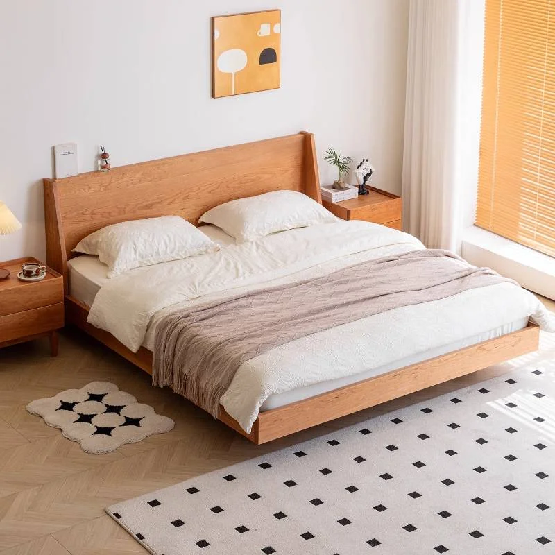 Brown Headboard Girl Bed Waterproof Nordic Normal Platform Modern Frame Bed Full Size Floating Lounges Cama Box Casal Furniture