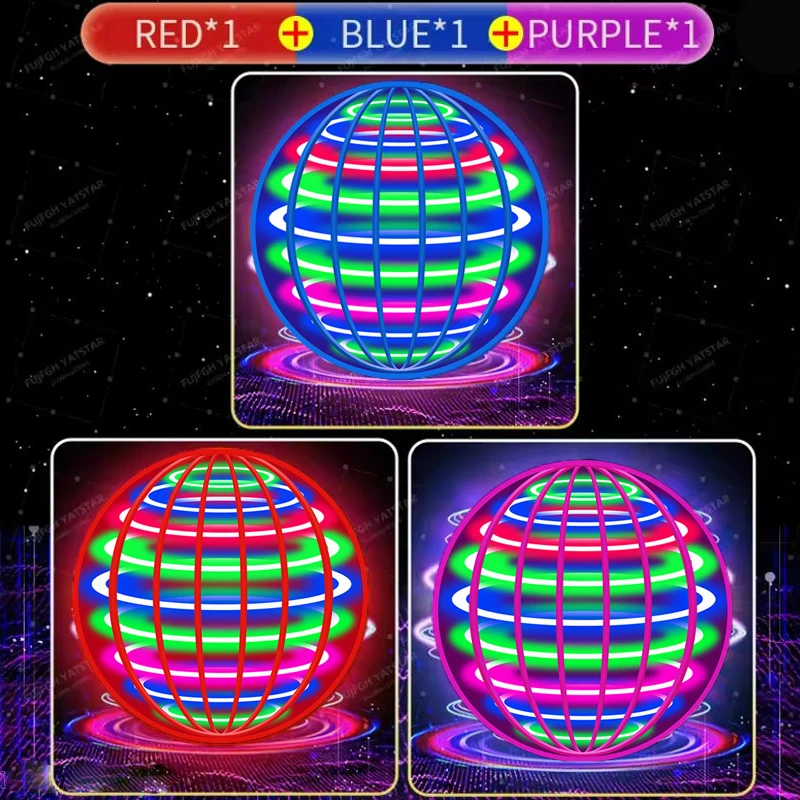 Vliegende bal, automatisch draaiende bal, LED-verblindende lichten, zwevende magie, ventilator, UFO-vliegmachine, speelgoed, cadeau, spel, sportbal