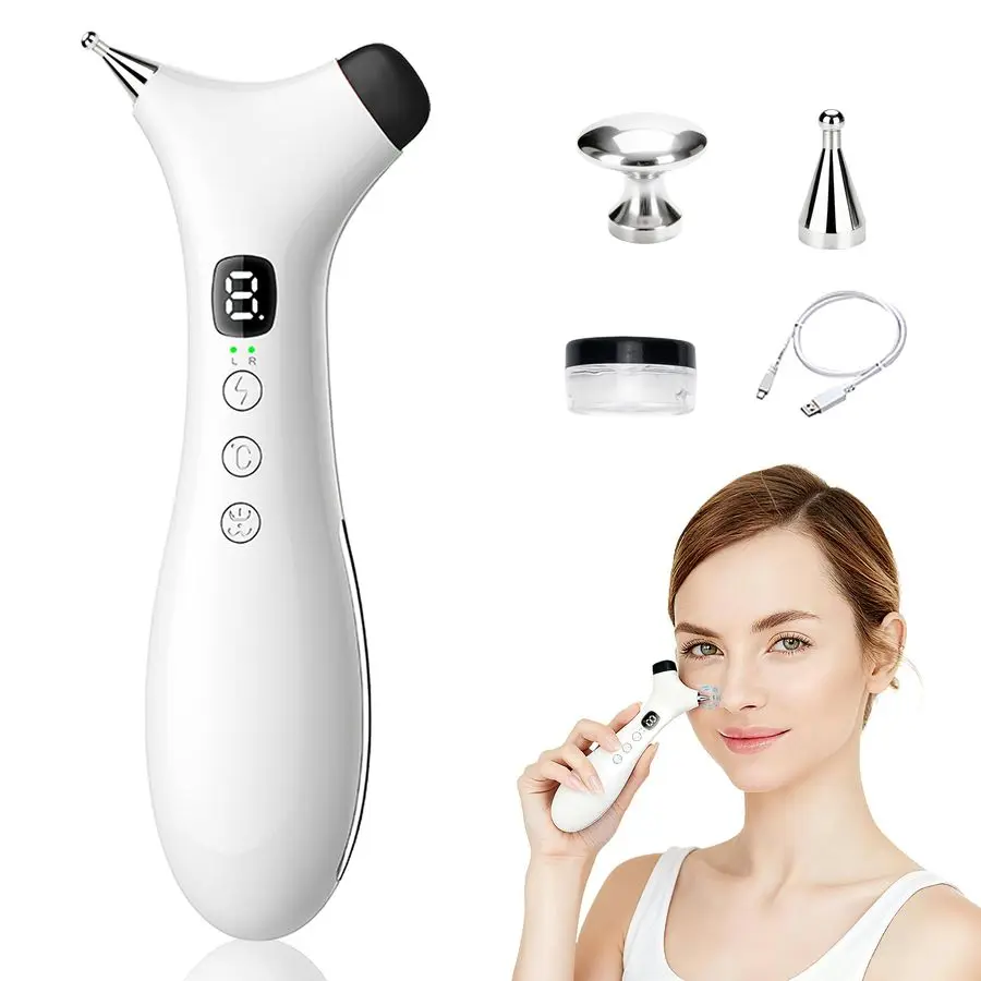 

TMJ Massager Pen, Portable Jaw Relief Device Meridian Massage Tool with Heat Vibration