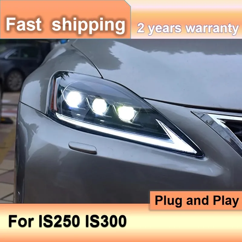 

Car Accessories for Lexus IS Head Light 2006-2012 IS Series IS250 IS300 Headlights DRL Turn Signal High Beam Projector Lens