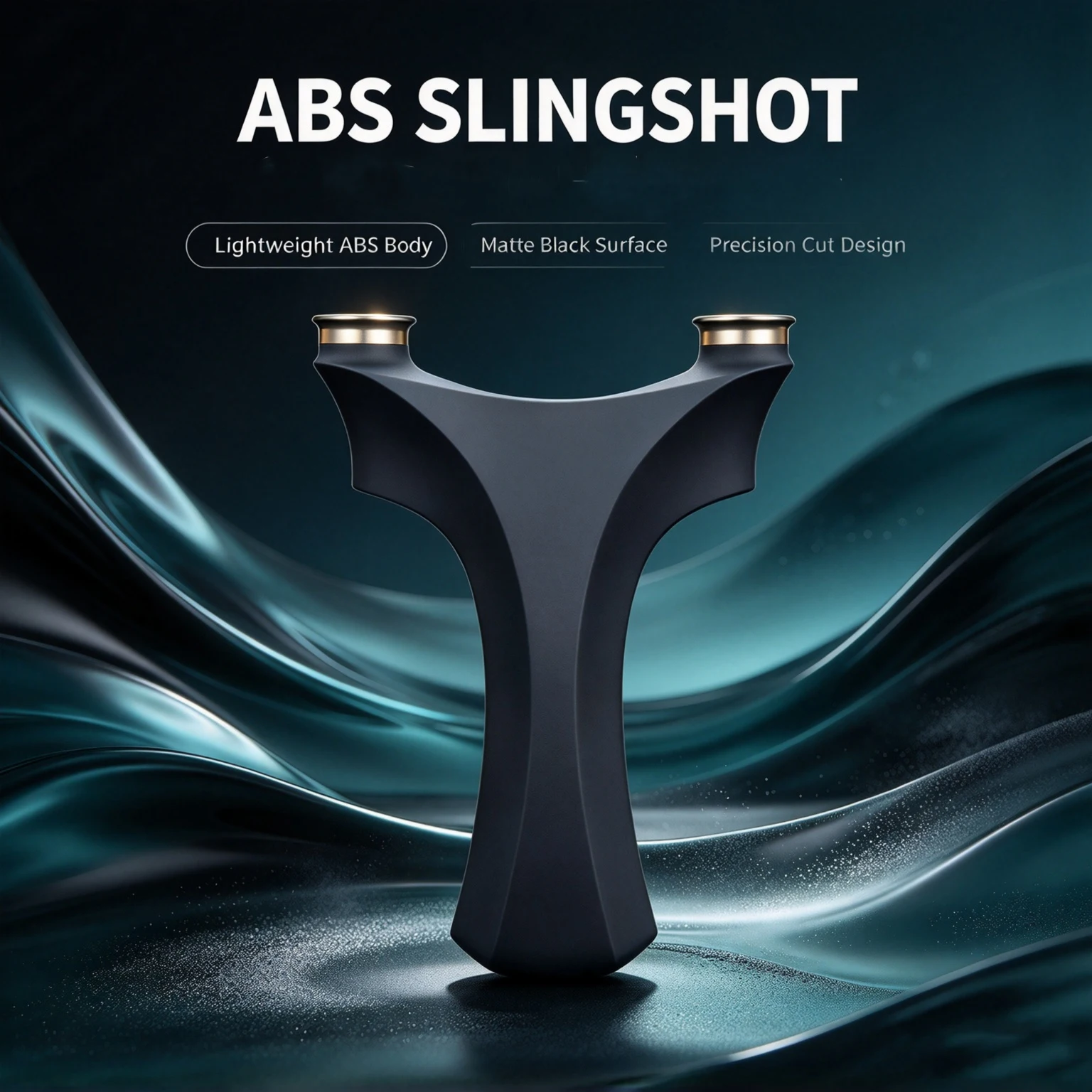 ABS Y-Shaped Slingshot with Round Fork and Ergonomic Solid Handle for Outdoor Target Practice & Precision Sports