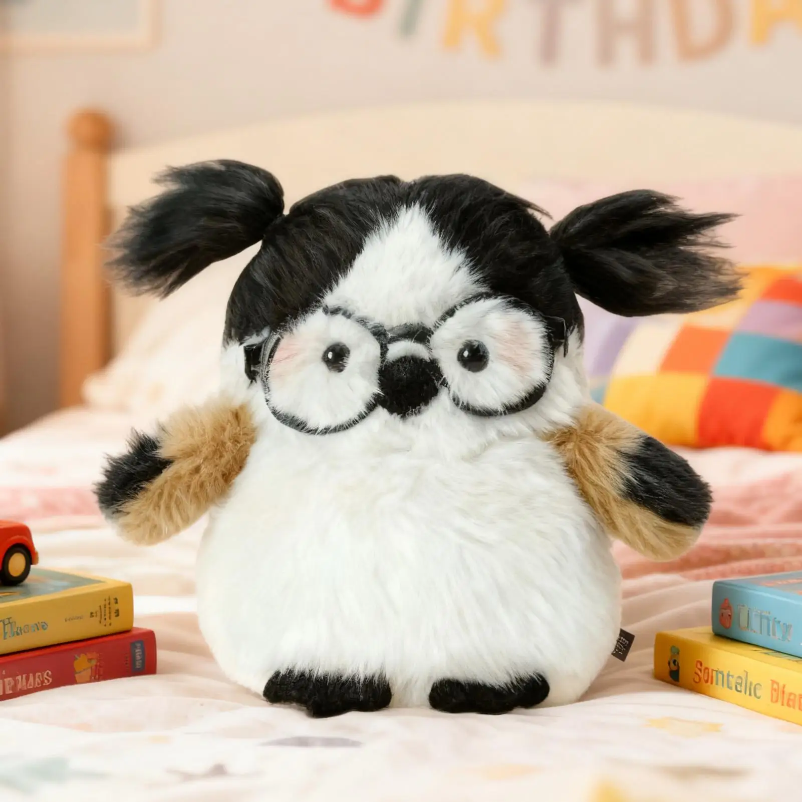 

Bird Plush Toy Round Portable Collectible Hugging Doll Small Stuffed Toys For Girl Kids Birthday Christmas Easter Valentines