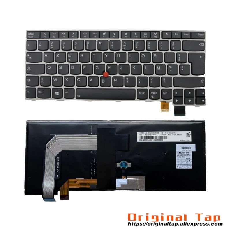 

Клавиатура FR с французской подсветкой для Lenovo Thinkpad 13 Gen 2 T470s 01ER880 01EN898 01ER921 01EN857