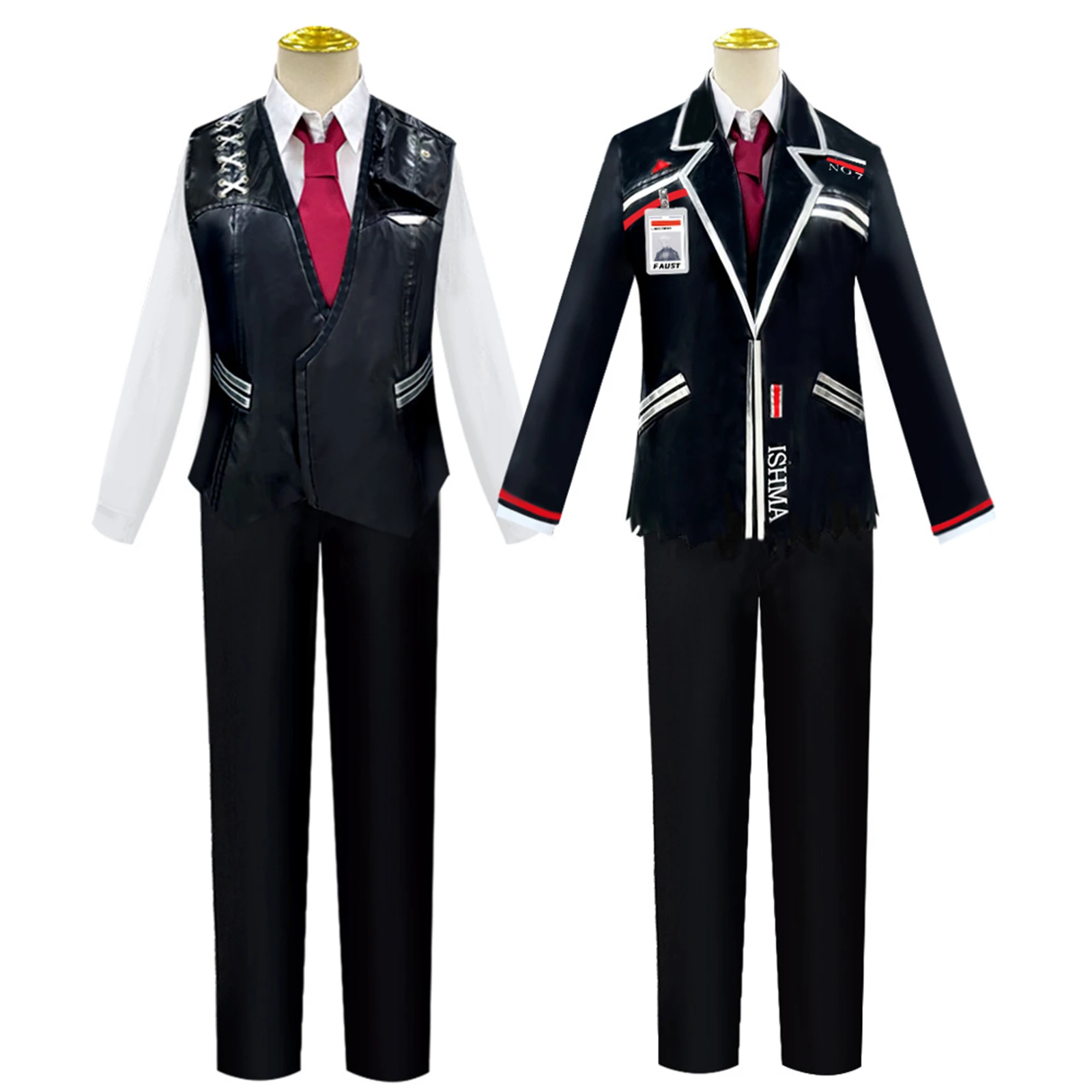 

Игра Limbus Company Ishmael Косплей Костюм Куртка Пальто Брюки Женский Мужской Наряд для Хэллоуина Карнавальная Вечеринка Ролевая Игра