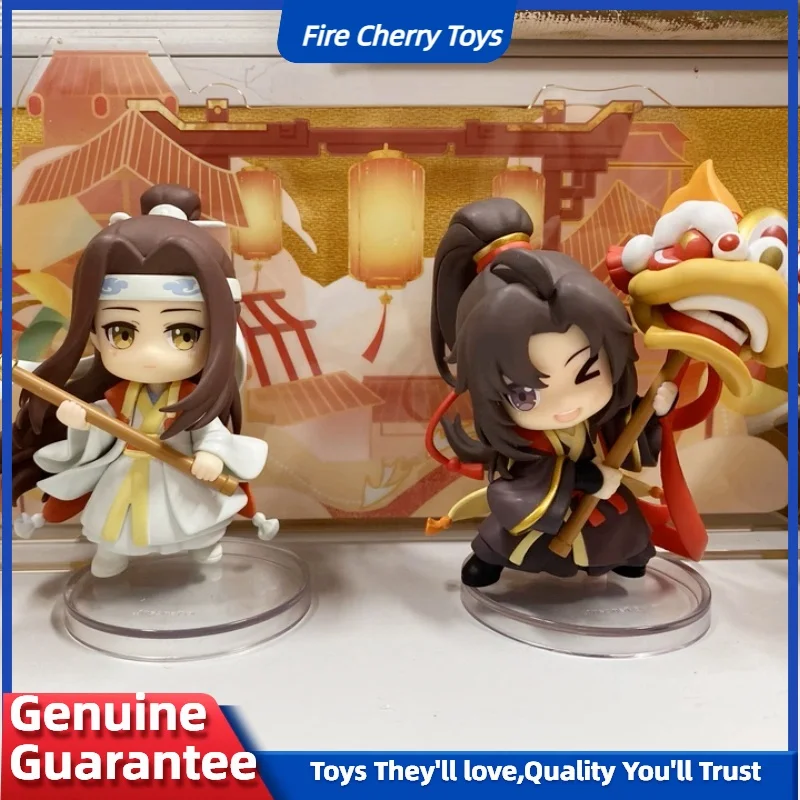 

New Genuine Mo Dao Zu Shi Wei Wuxian Lan Wangji Dance And Music Ascending To The Level Series Q-Version Figurine Collection Gift