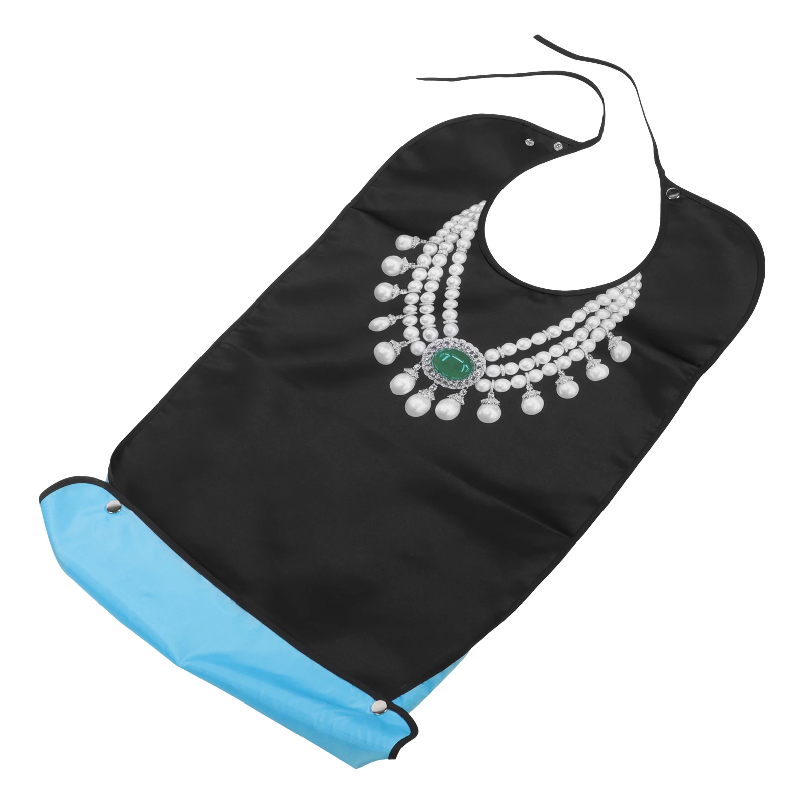 

Lightweight Absorbent Waterproof Bib for Seniors Soft Comfortable Elderly Feeding Bib Clothing Protection Mealtime Aid