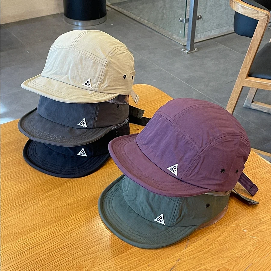 Casquette de baseball à séchage rapide pour hommes et femmes, casquette de baseball japonaise, chapeau de soleil à bord souple pour l'extérieur, cinq pièces
