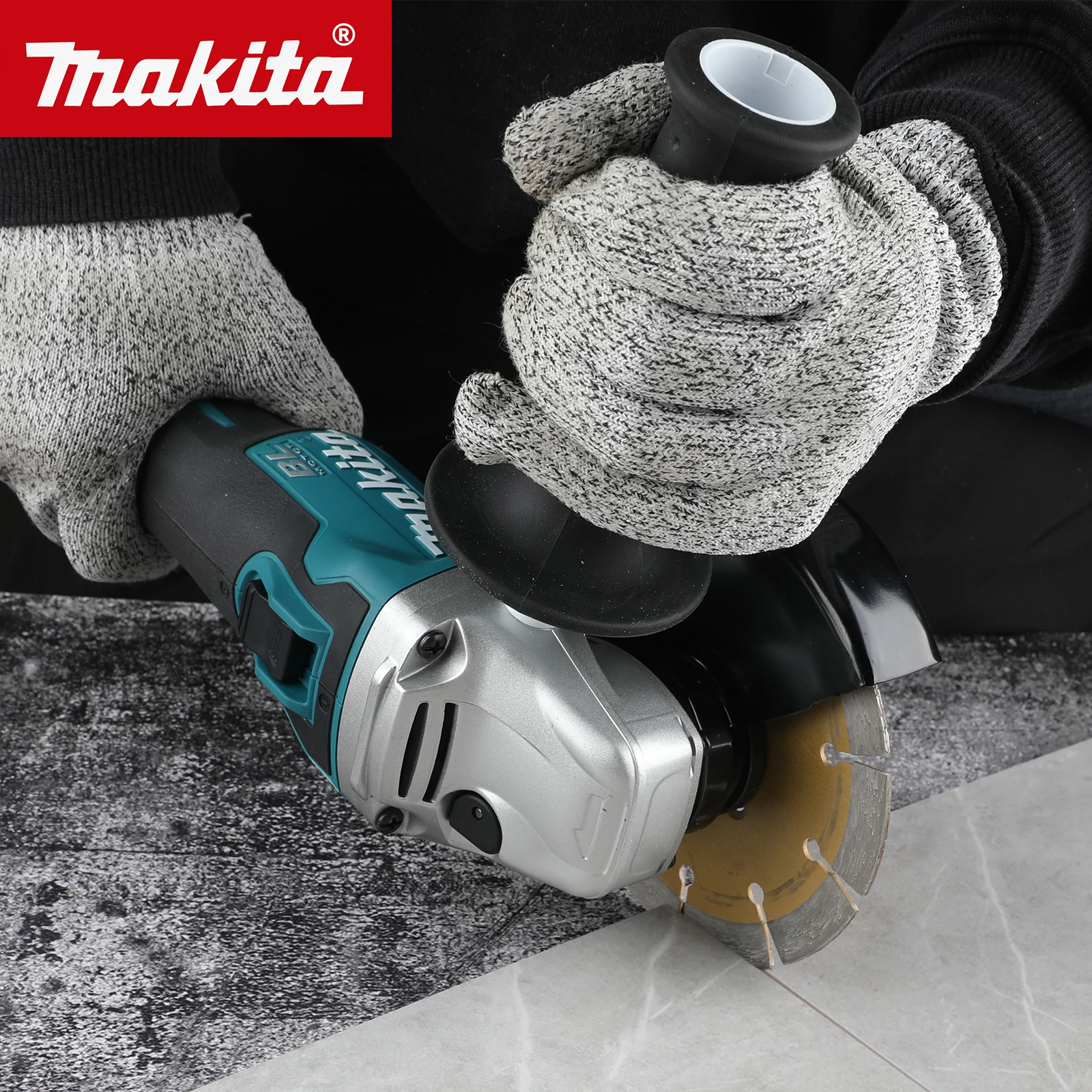 

2025 Makita 18V Brushless Angle Grinder: 125mm Wheel, 4 Gears, 8500RPM for Metal Grinding, Aluminum Polishing & DIY Applications