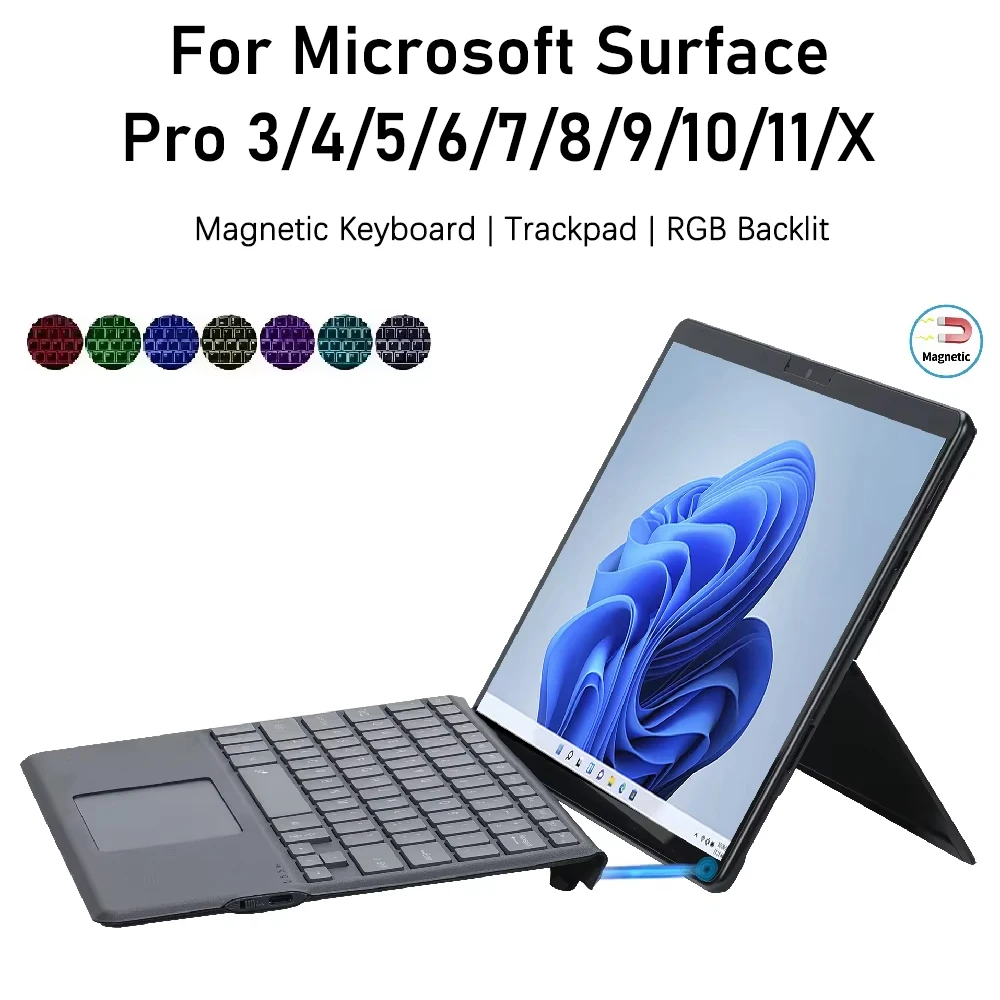 Microsoft Surface Pro 6 ダークブルー キーボード付き ワイヤレス Bluetooth キーボード Microsoft Surface Pro 3 4 5 6 7/7