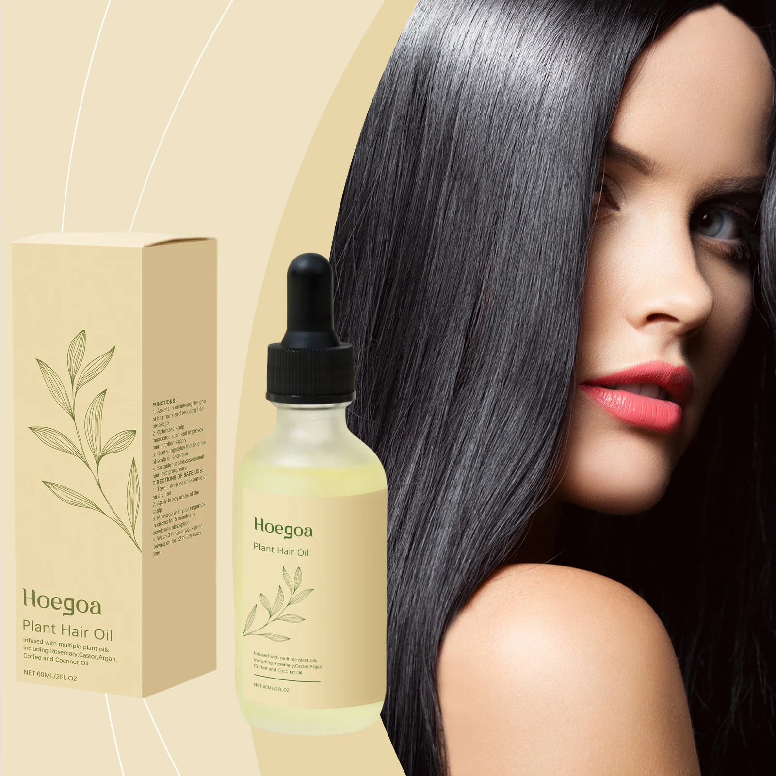

Hair Nourishing Oil Plant-Based Ingredients Gentle Care for Hair Nourishes Moisturizes Adds Softness & Smoothness Hair Care Oil