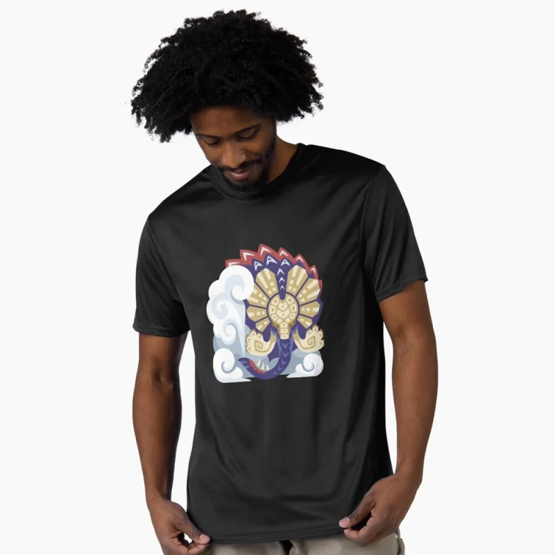 

Gammoth tribal 0412 Monster hunter world MHW Gift T-Shirt for gamer 100% cotton tee Short Sleeve Graphic clothes All size tops