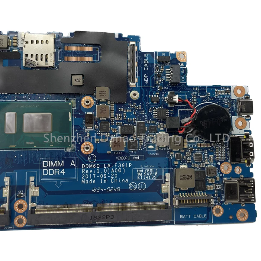 Imagem -03 - Totalmente Testado Ddm60 La-f391p para Dell Latitude 5290 Placa-mãe Portátil com Núcleo I57300u I58250u Ddr4 Cn0whpnw 02x71h 02x71h